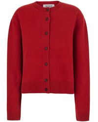 Rohe - Cardigan V-Neck Wool Tops - Lyst