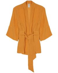 120% Lino - Kimono Jacket Linen - Lyst