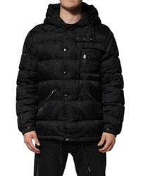 Dolce & Gabbana - Patterned Puffer Jacket - Lyst