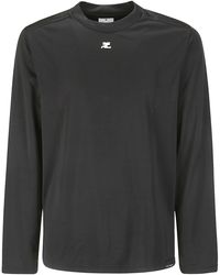 Courreges - Lycra Back Ac Long-Sleeve T-Shirt - Lyst