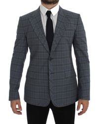 Dolce & Gabbana - Plaid Blazer Classic Fit - Lyst