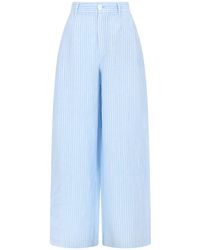 120% Lino - 120% Lino Linen Trousers - Lyst