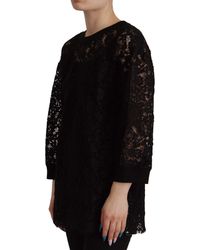 Dolce & Gabbana - Floral Lace Pullover Sicily Blouse - Lyst
