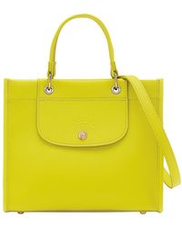 Longchamp - Handbag With Embossed Logo - Lyst