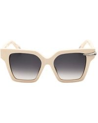 Roberto Cavalli - Sunglasses Square Full Rim, Cream Frame And Gradient Lens Src002S09X7 - Lyst