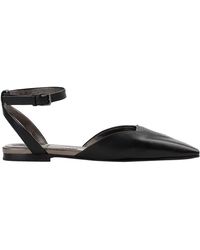 Brunello Cucinelli - Flat Leather Sandals - Lyst