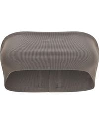 Rick Owens - Stretch Knit Bandeau Top Viscose; Elastane - Lyst