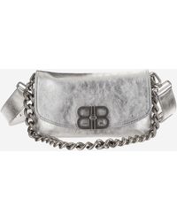 Balenciaga - Flap Bag Bb Soft Small Metallic - Lyst
