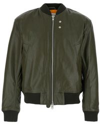 sunflower - Leather Bomber Jacket Calf Coat - Lyst