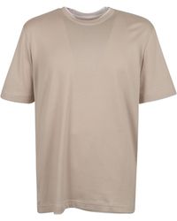 Eleventy - Round Neck Plain T-Shirt - Lyst