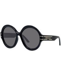 Dior - Sunglasses Round Full Rim, Frame And Smoke Lens Signaturer1U10A0 - Lyst