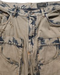 Dolce & Gabbana - Bleached Deconstructed Denim Jeans Cotton Clothing - Lyst