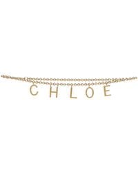 Chloé - Chloã Chloã Letters Jewelry Belt - Lyst