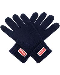 KENZO - Wool Gloves - Lyst