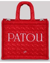 Patou - Logo-Embroidered Quilted Tote Bag - Lyst