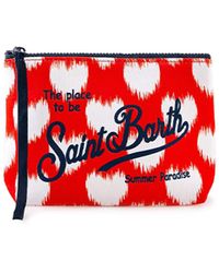 Mc2 Saint Barth - Aline Scuba Pochette With Heart Print - Lyst