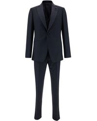 Lardini - Single-Breasted Suit With Peak Revers - Lyst