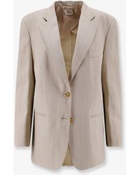 Alysi - Viscose And Linen Blazer - Lyst