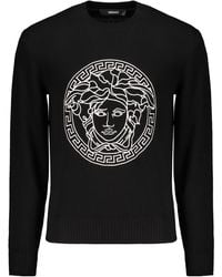 Versace - Cotton Crew-Neck Sweater - Lyst
