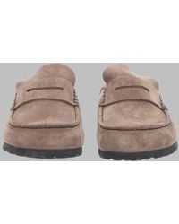 Birkenstock - Suede Slip-On Clogs - Lyst