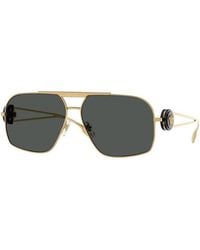 Versace - Sunglasses Geometric Full Rim, Frame And Dark Lens Ve2269100287 - Lyst