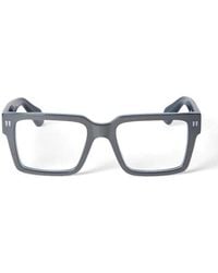 Off-White c/o Virgil Abloh - Eyeglasses Square Full Rim, Satin Frame And Clear Demo Lens Oerj054Style547200 - Lyst