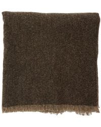 Brunello Cucinelli - Square Wool And Cashmere Scarf Blend Scarfs - Lyst