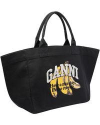 Ganni ■ FW25/Shopper Xxl Print - Brown 【 残りわずか】 Ganni Shopper XXL Print Brown | BSTN Store