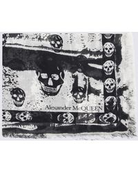 Alexander McQueen - And Silk Blend Scarf - Lyst