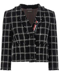 Thom Browne - Tweed Blazer - Lyst