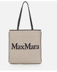 Max Mara - Raffia Easybag Shopping Bag - Lyst