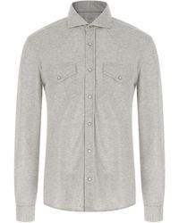 Brunello Cucinelli - Cotton Blouse - Lyst