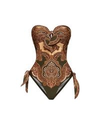 Zimmermann - Paisley-Print Lycra Mahon One-Piece Swimsuit - Lyst