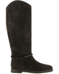 Brunello Cucinelli - Calfskin Over The Knee Shoe - Lyst