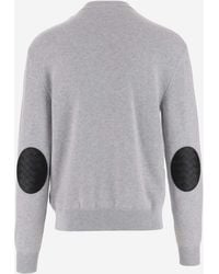 Bottega Veneta - Cashmere Sweater With Leather Detail - Lyst