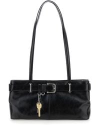 OSOI - Shoulder Bag With Belt Detail And Pendant Keys - Lyst