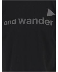 and wander - T-Shirt Cotton T-Shirts - Lyst