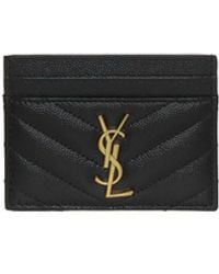 Saint Laurent - "Cassandre Matelassã" Mini Cardholder - Lyst