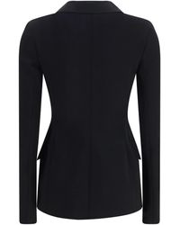 Dolce & Gabbana - Single Breasted Stretch Wool Jacket Fleece - Lyst
