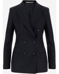 Tagliatore - Stretch Wool Double-Breasted Jacket - Lyst