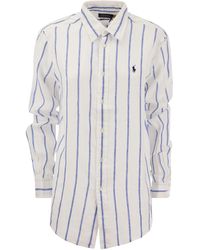 Polo Ralph Lauren - Relaxed-Fit Linen Striped Shirt - Lyst