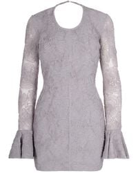 ROTATE BIRGER CHRISTENSEN - Frill Mesh Mini Dress - Lyst