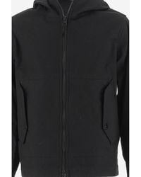 Stone Island - Hooded Stretch Cotton Jacket Cotton; Elastane - Lyst