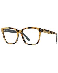 Stella McCartney - Eyeglasses Square Full Rim, Light Havana Frame And Clear Demo Lenses Lens Sc50001I099 - Lyst
