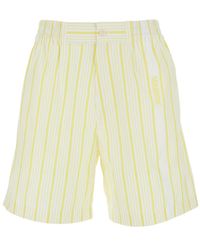 Jacquemus - Ìle Short Aloe' Cotton Striped Shorts - Lyst