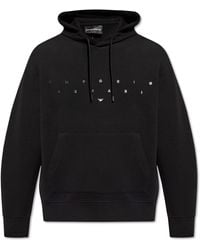 Emporio Armani - Hoodie With Logo - Lyst