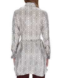 Max Mara - Chemisier Dress Printed Silk - Lyst