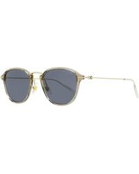 Montblanc - Classic Sunglasses Mb0155S 003-Light 51Mm/Light Metal/Plastic (Injected) - Lyst
