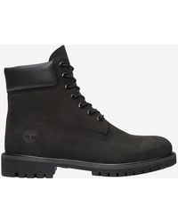 Timberland - Premium 6-Inch Leather Boots With Logo - Lyst