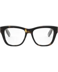 Dior - Eyeglasses Square Full Rim, Havana Frame And Clear Demo Lens Lady95.22Os1I2000 - Lyst